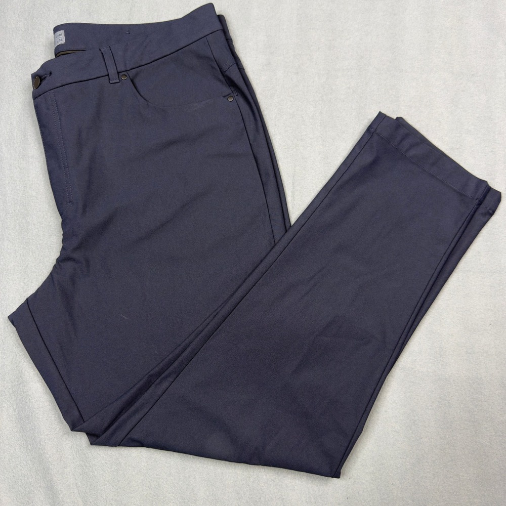 VRST Mens Slim Fit Commuter Pants 40x32 Dark Slate Blue‎ Performance Trousers